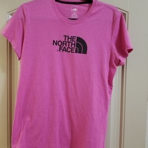 North Face large pink shirt